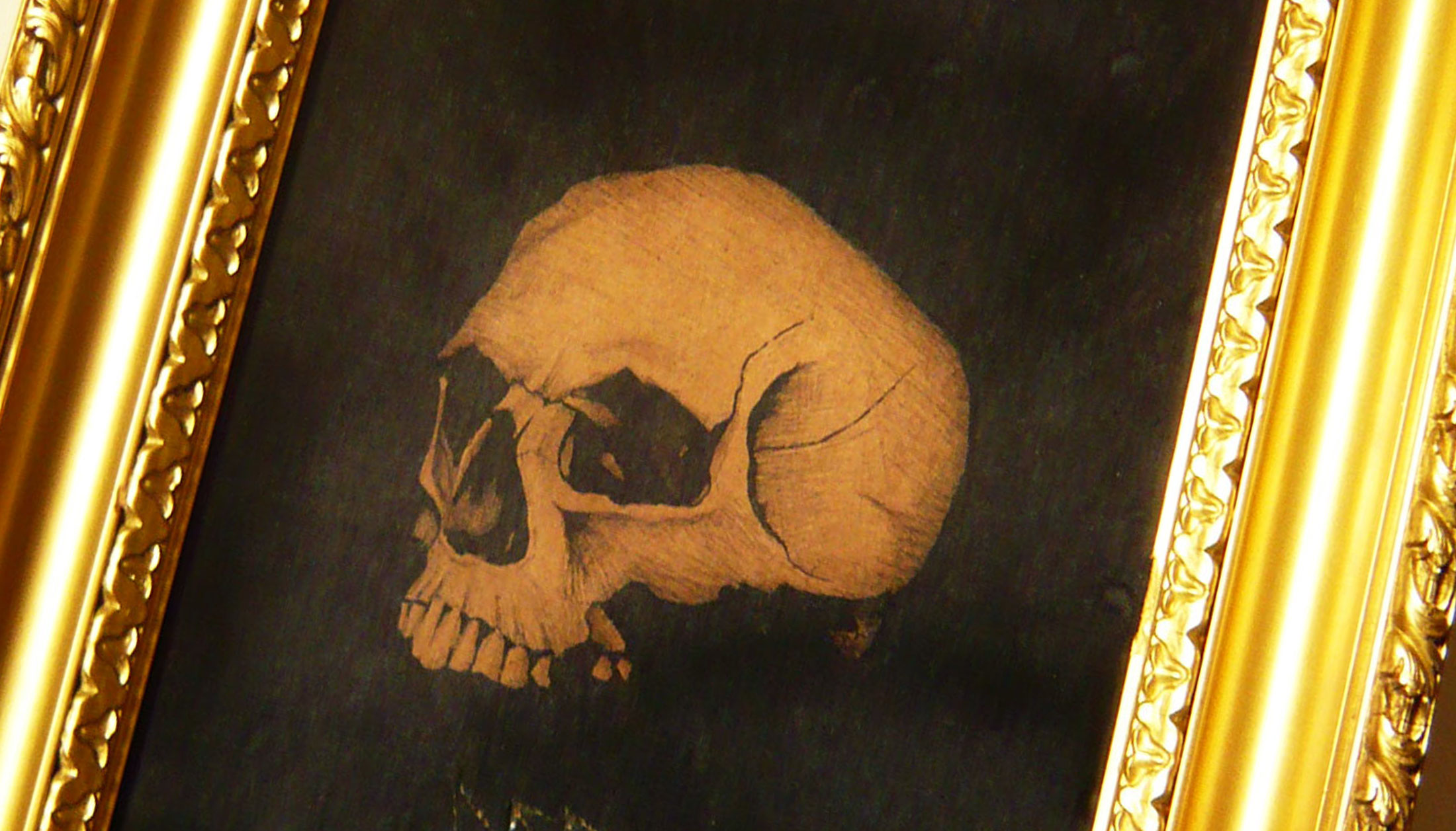 Tableau Vanité, art , peinture tête de mort