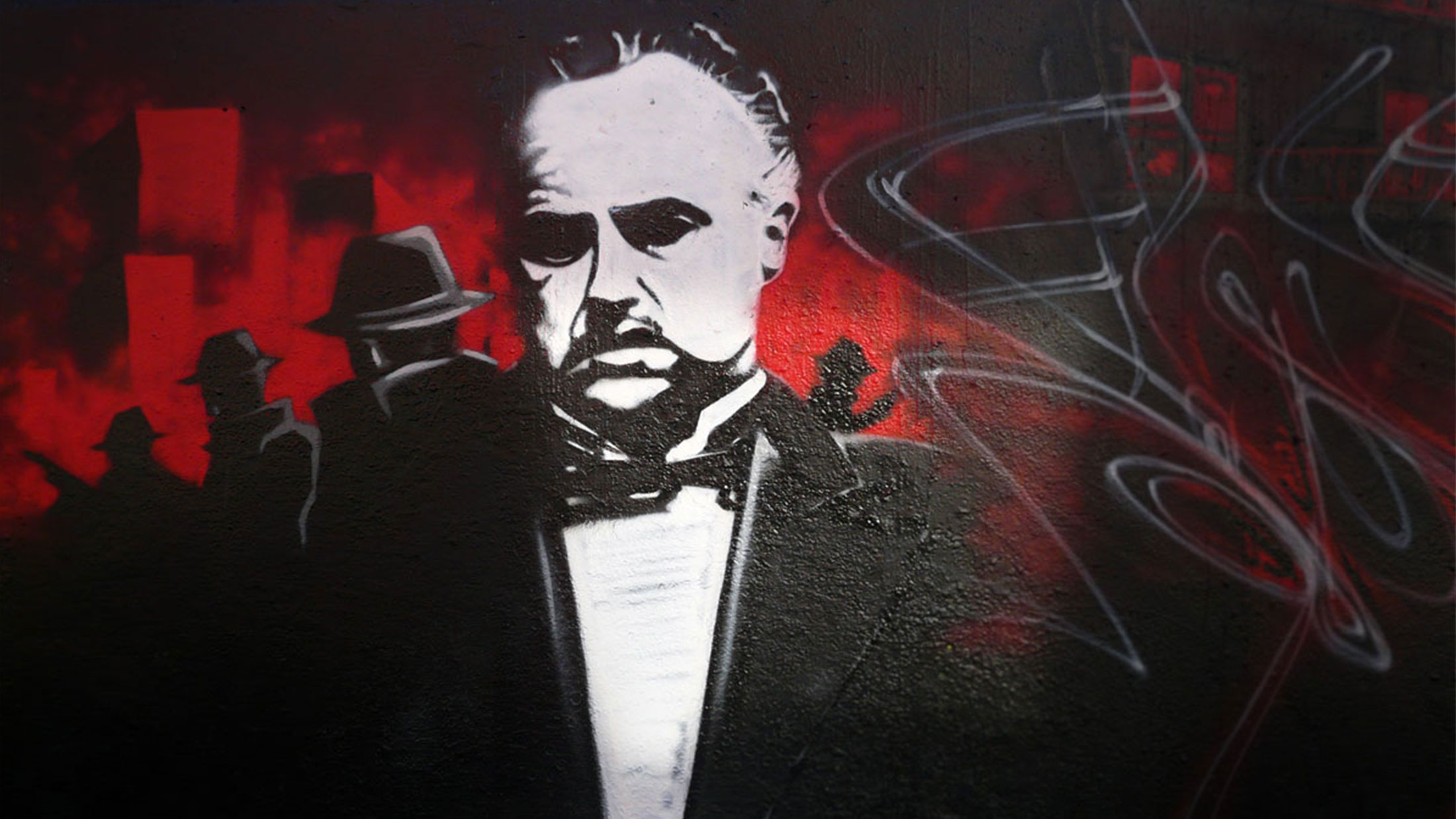 Le Parrain Graffiti, the god father street art