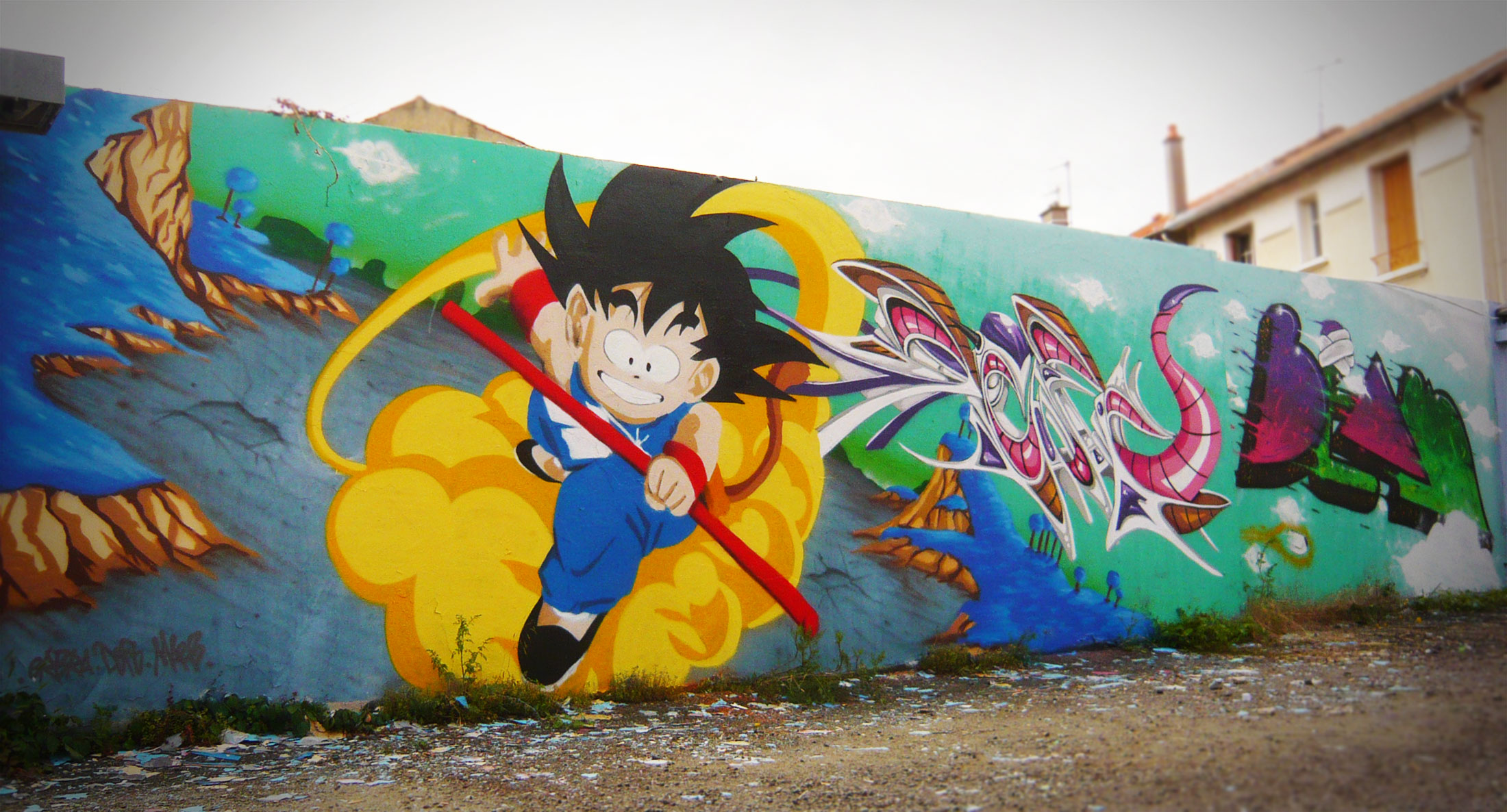 graffiti dragon ball z