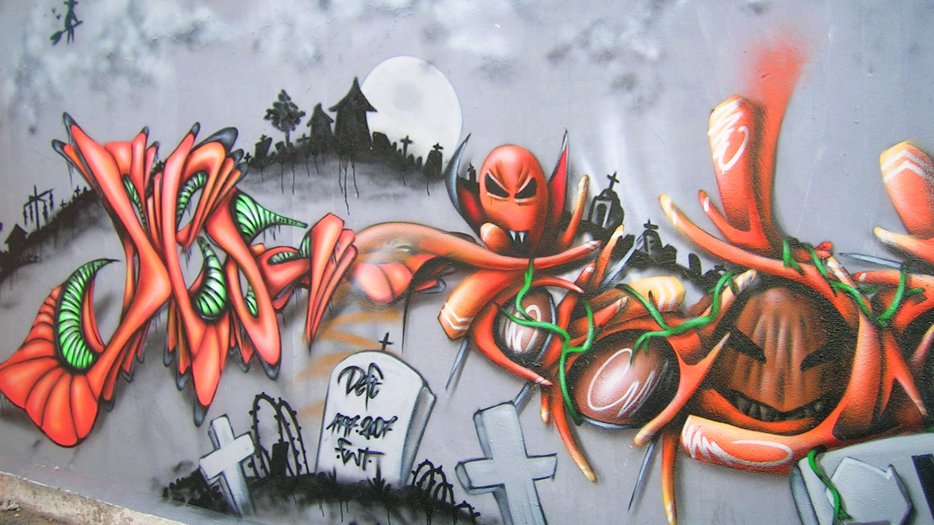 Halloween-graffiti-street-art-deft-insert-coin