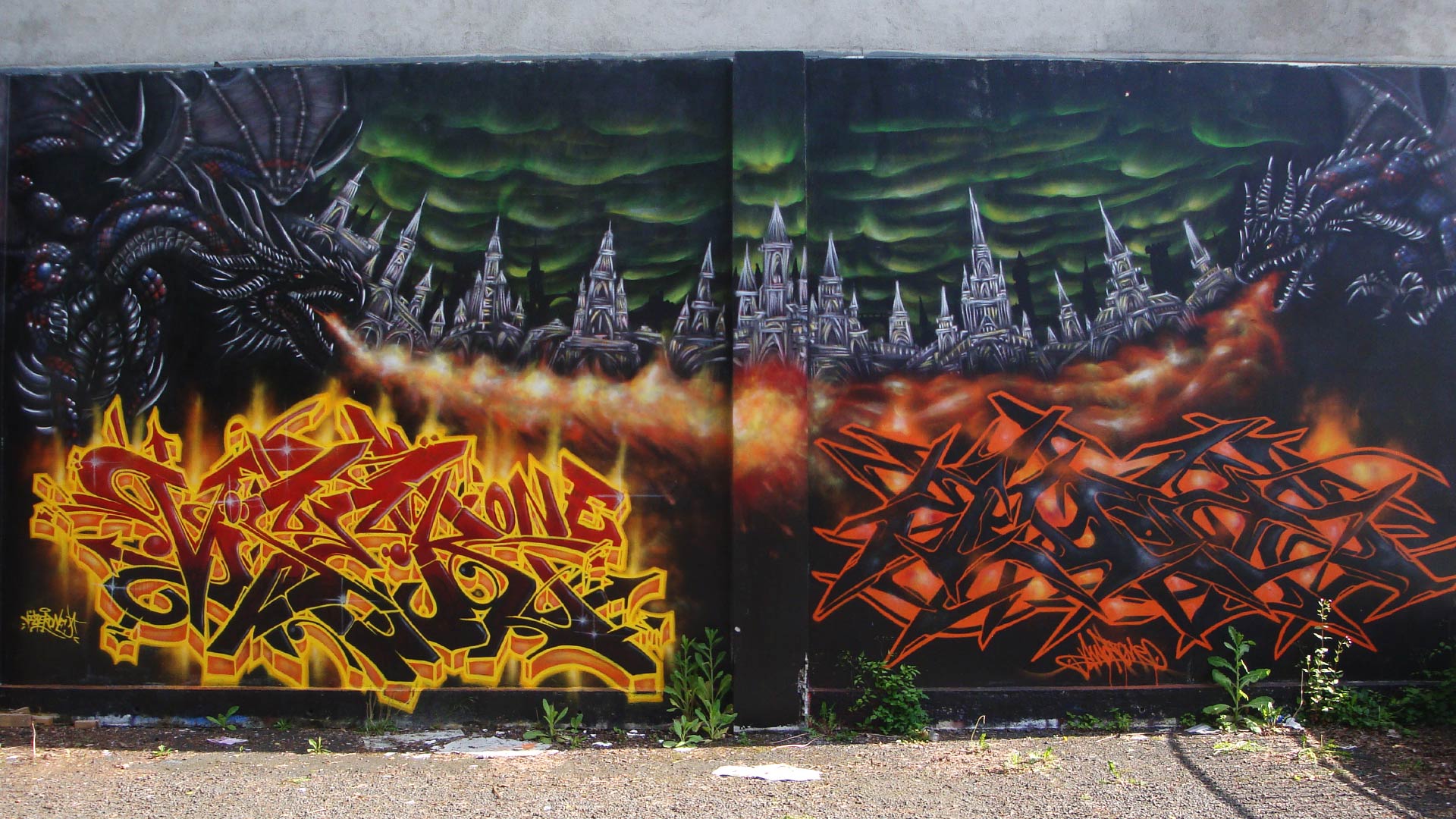 fresque-graffiti-dragons-clermont-ferrand-vizer-awok-deft-epok