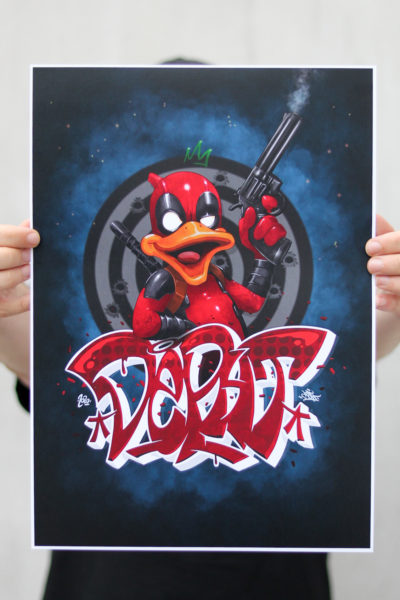 Poster Deadpool duck - Print