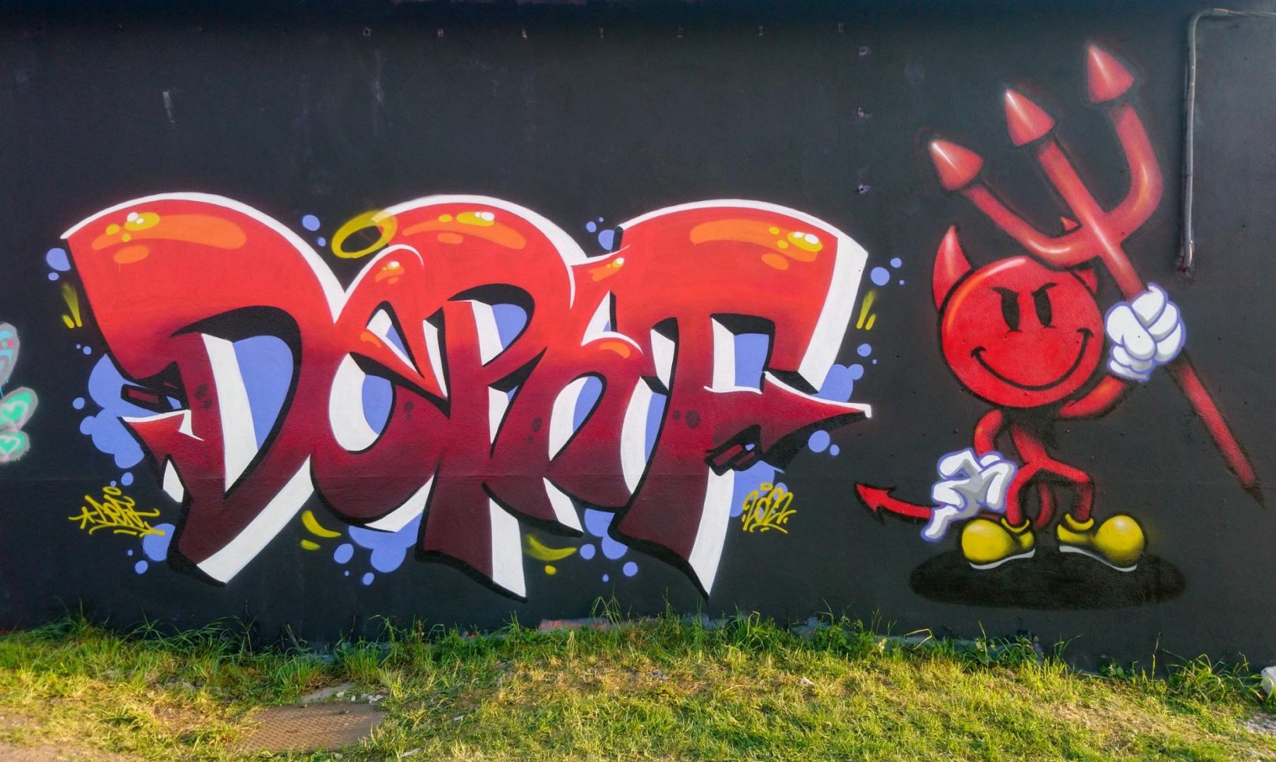 Graffiti deft - personnage diable