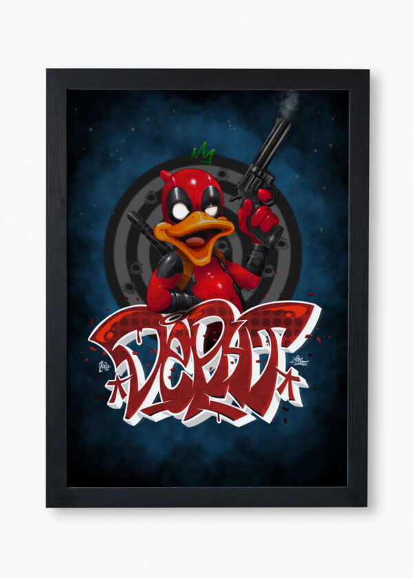 Affiche Deadpool Duck réalisée par Deft - print