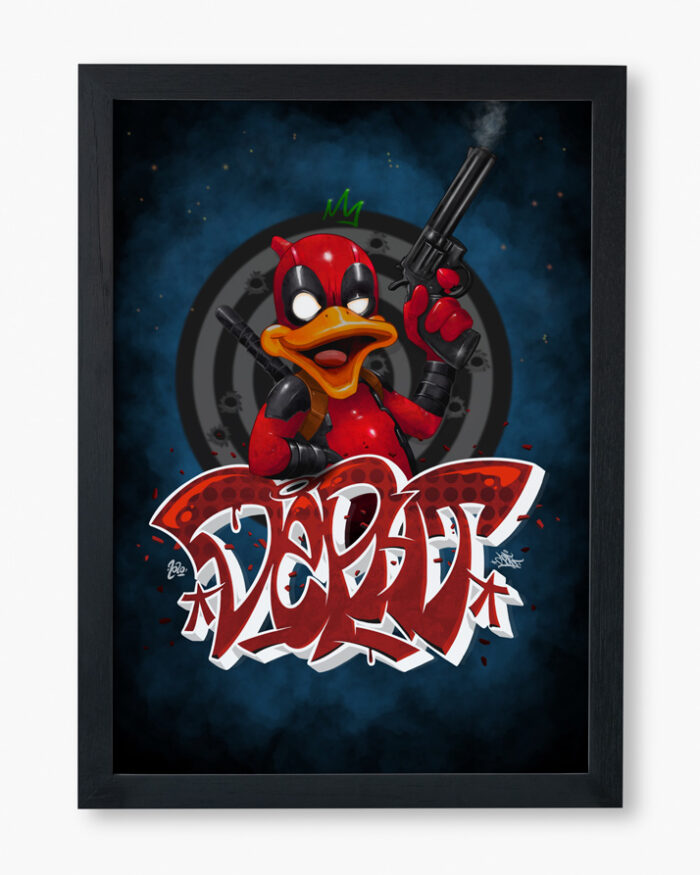 Affiche Deadpool Duck réalisée par Deft - print